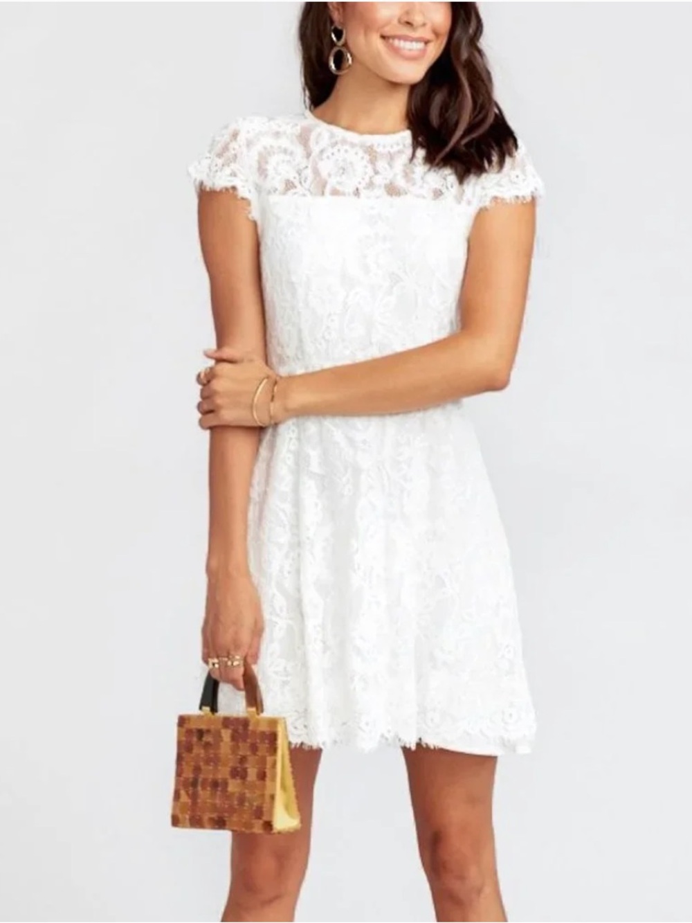 ✨ NWT Show Me Your Mumu Alyce Dress – Darling Lace White – XS ✨